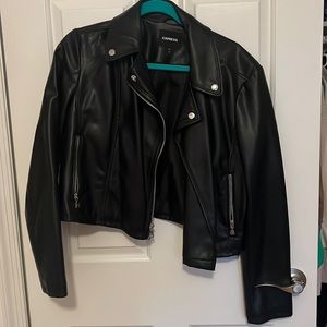 Express Black Leather Jacket